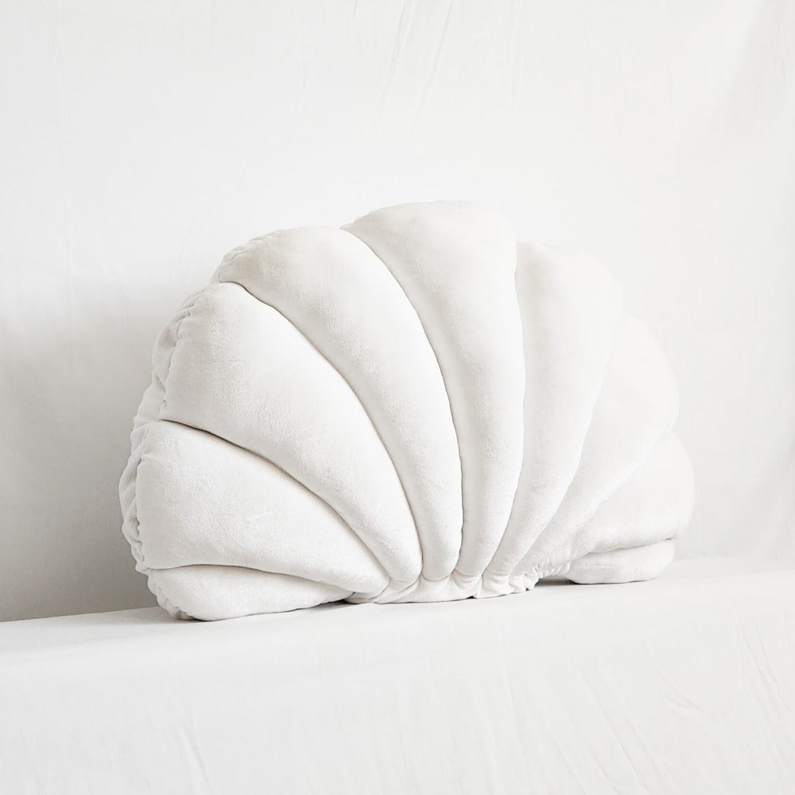 Perla White Velvet Shell Pillow | Dusk & Bloom