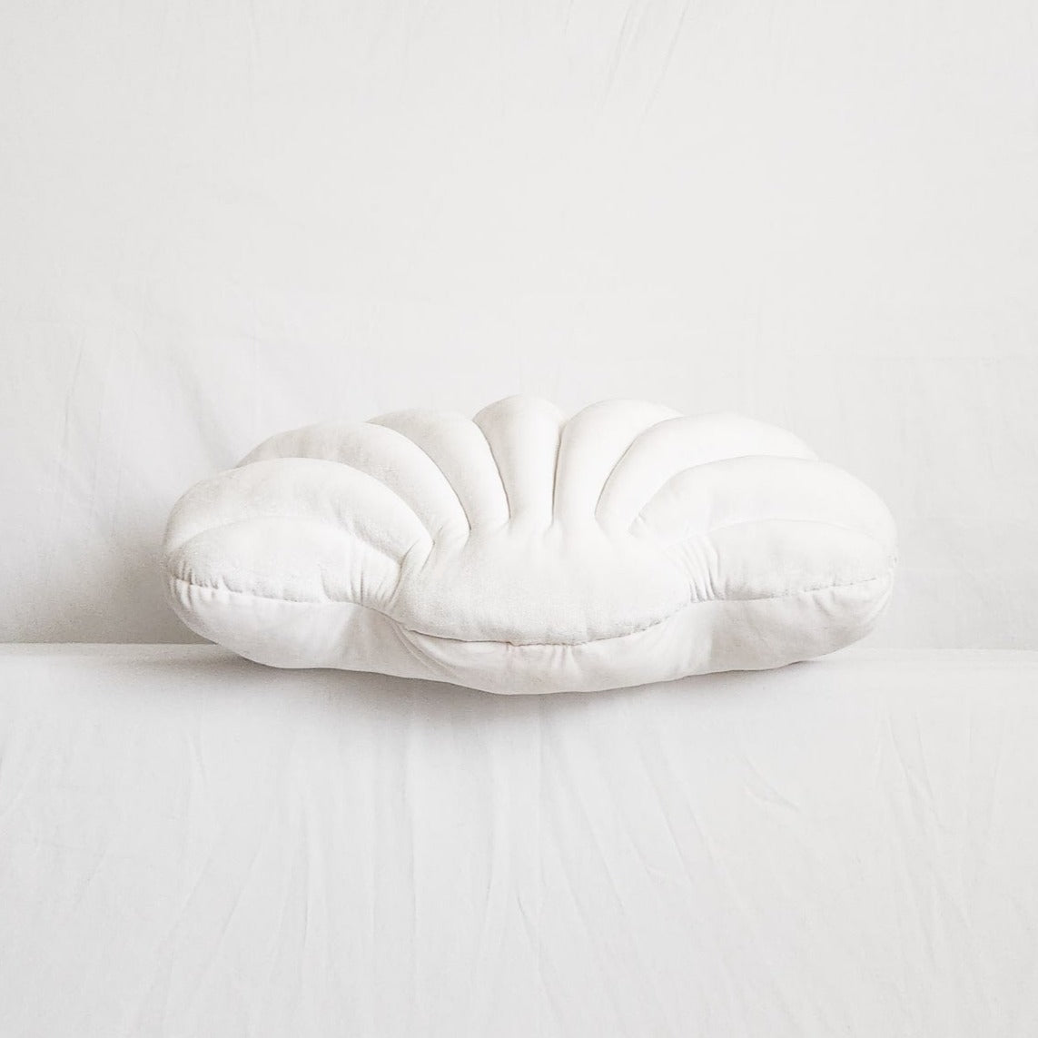Perla White Velvet Shell Pillow | Dusk & Bloom