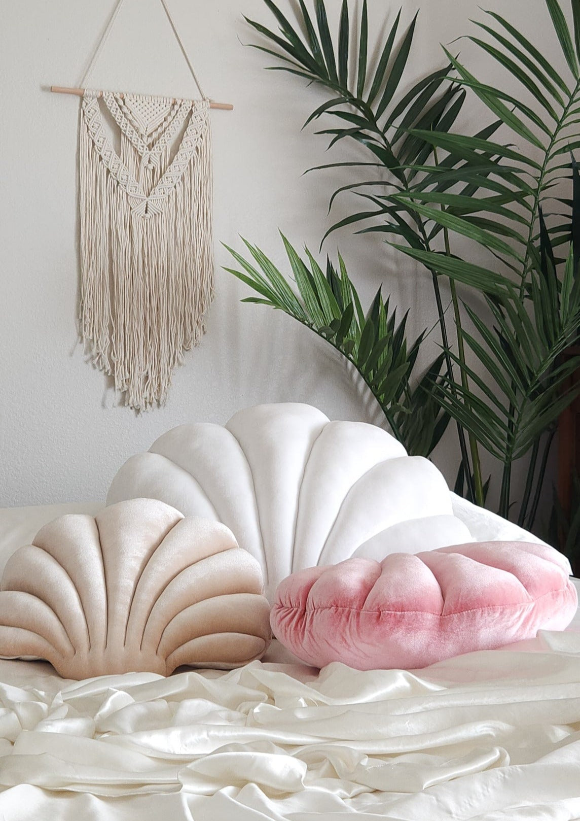 Perla White Velvet Shell Pillow (Special Order)