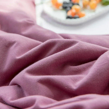 Aurora Mauve Purple 100% Cotton Duvet Cover Set | Dusk & Bloom