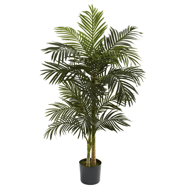 Large Artificial Palm Tree (5ft), Golden Cane Palm Tree | Dusk & Bloom
