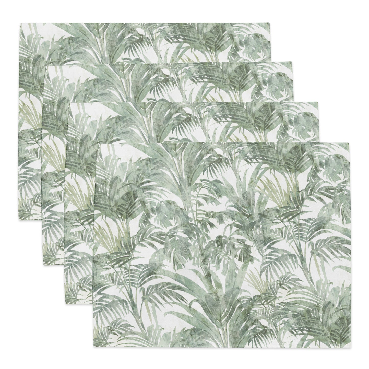 Havana Sage Green Placemats (Set of 4), Tropical Placemats | Dusk & Bloom