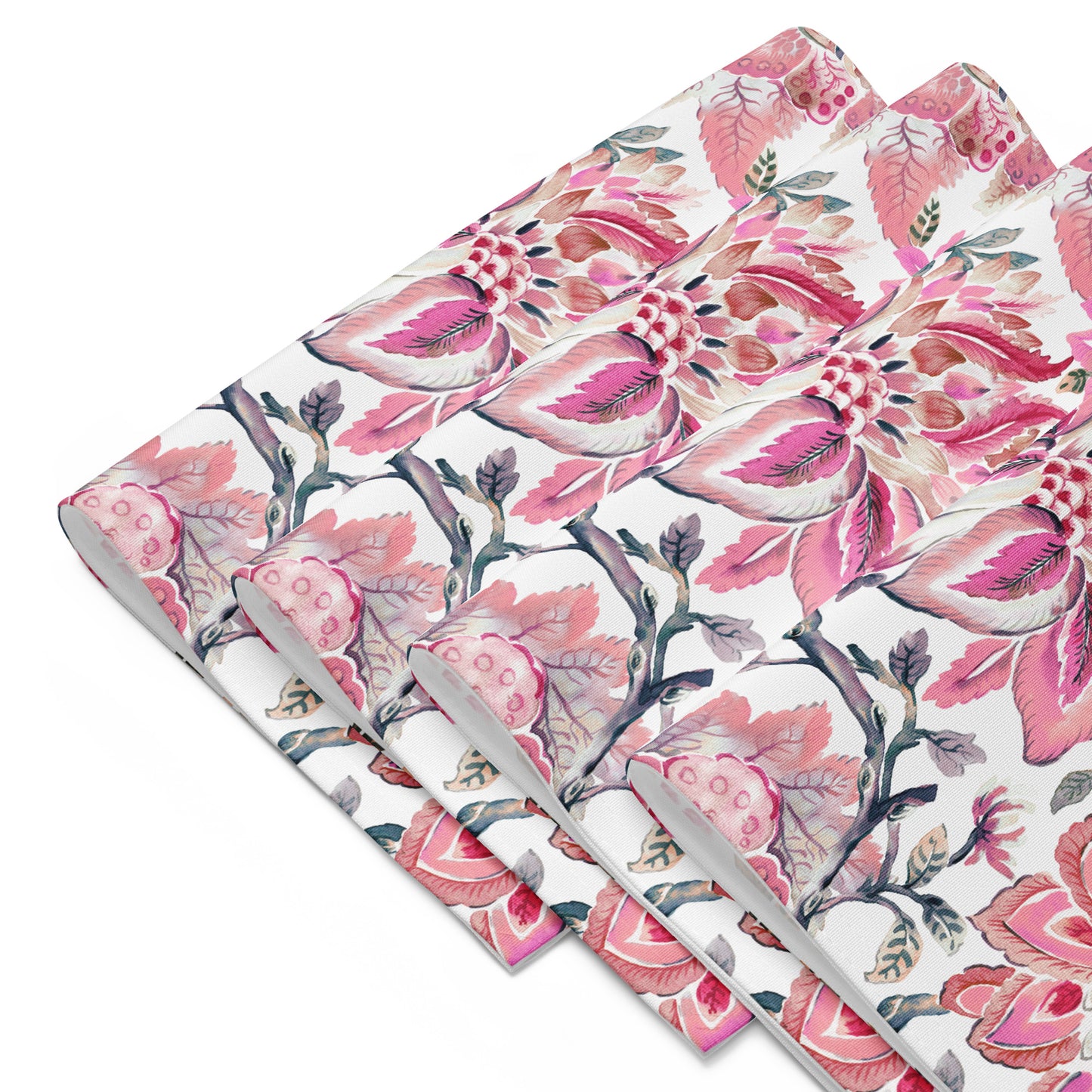 Indira Pink Placemats (Set of 4), Boho Floral Placemats | Dusk & Bloom