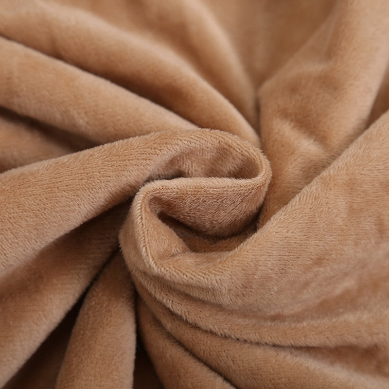 Tafari Brown Leopard Faux Fur Throw Blanket (Long) | Dusk & Bloom