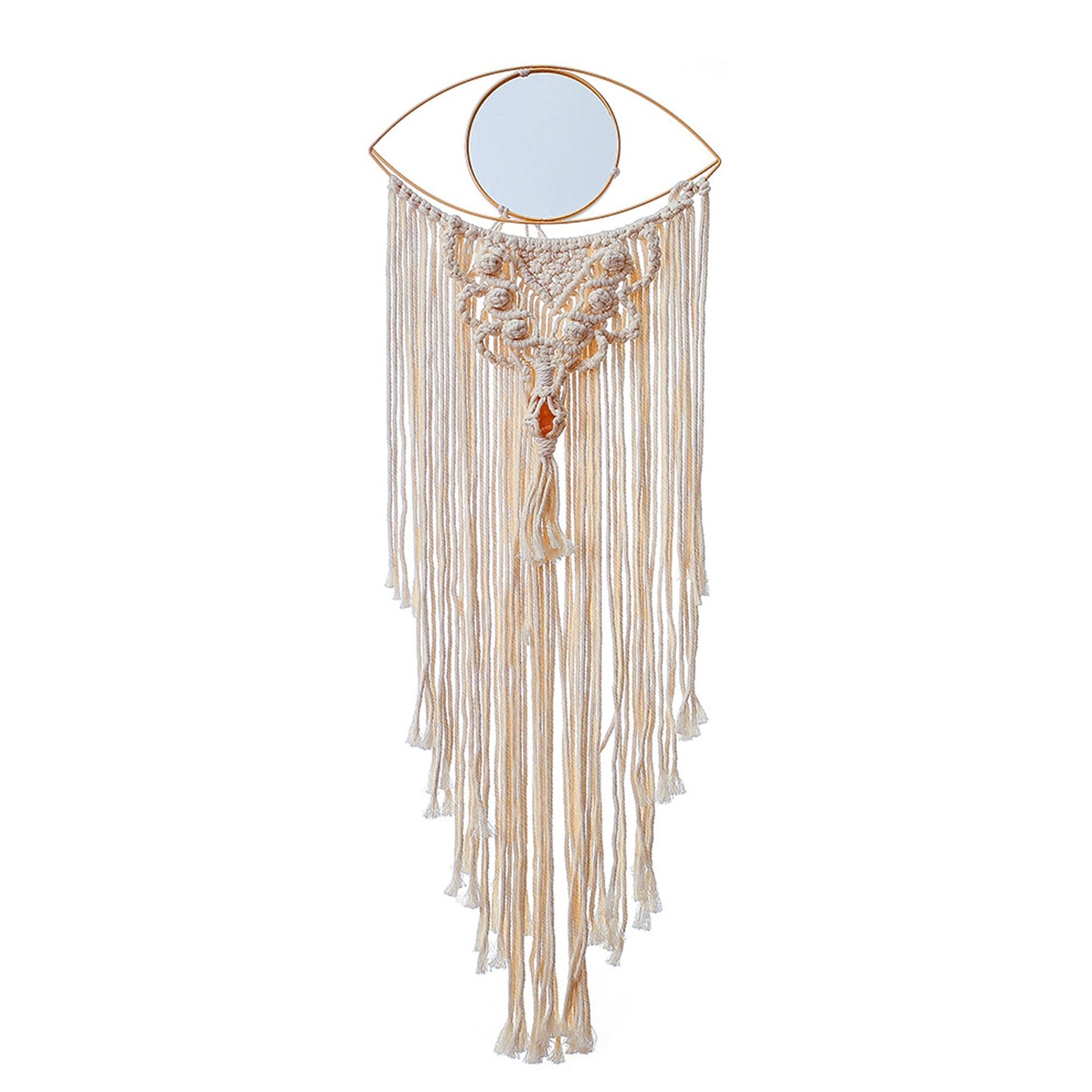 Iris Boho Eye Mirrored Macrame Wall Hanging / Tapestry | Dusk & Bloom