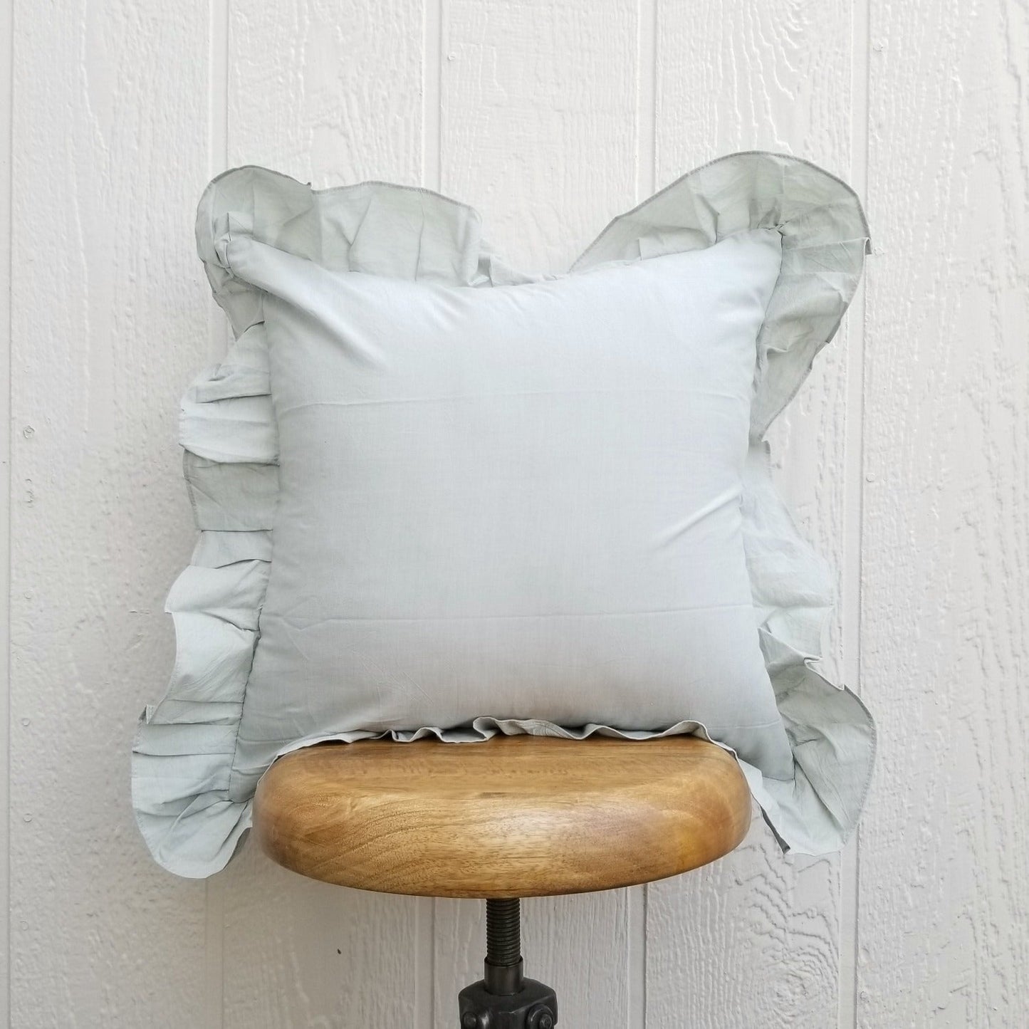 Sarah Sage Green Ruffle Pillow Cover | Dusk & Bloom
