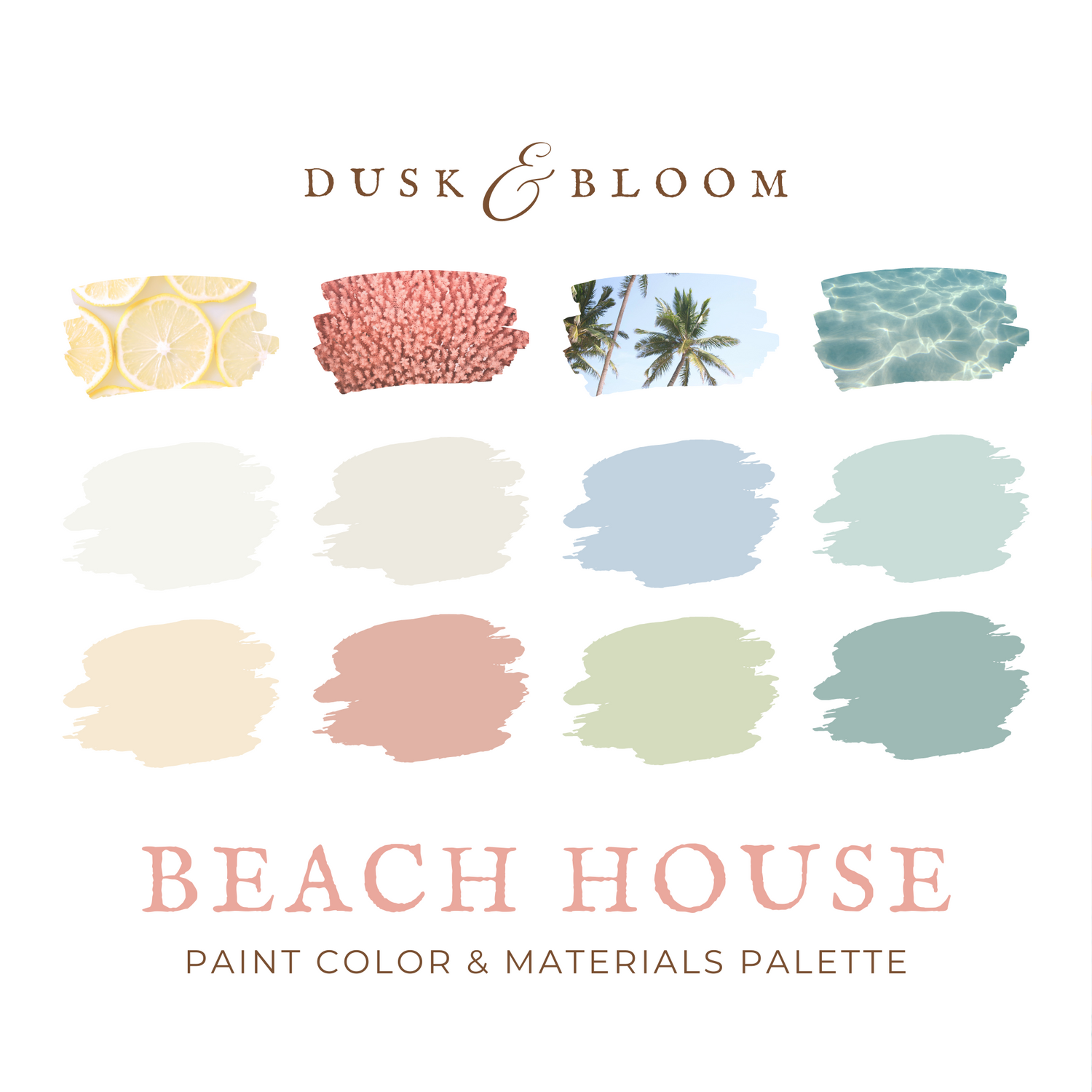 Paint Color Palettes & Materials Guides for the Whole House