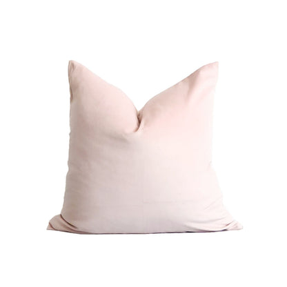 Victoria II Light Pink Velvet 20" Pillow Cover | Dusk & Bloom