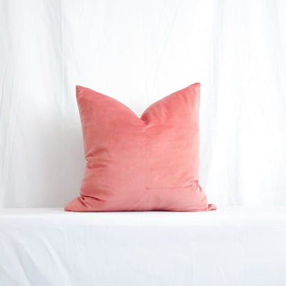 Victoria II Pink Velvet 20" Pillow Cover | Dusk & Bloom