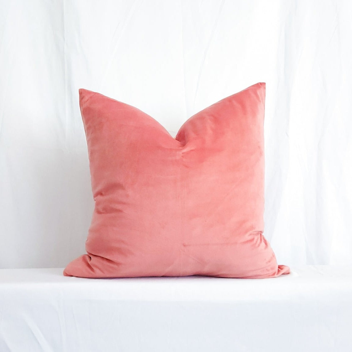 Victoria II Pink Velvet 20" Pillow Cover | Dusk & Bloom