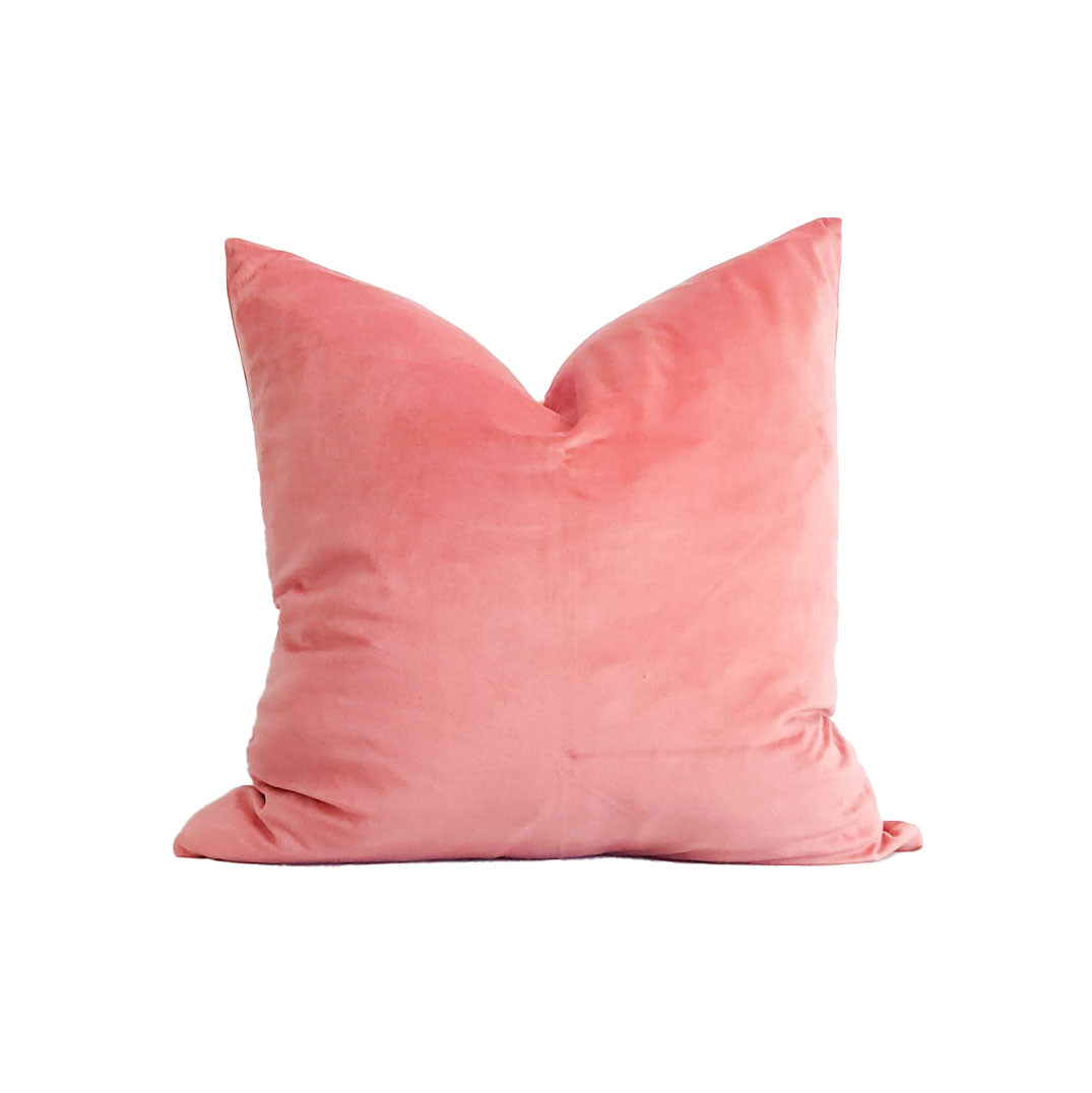 Victoria II Pink Velvet 20" Pillow Cover | Dusk & Bloom