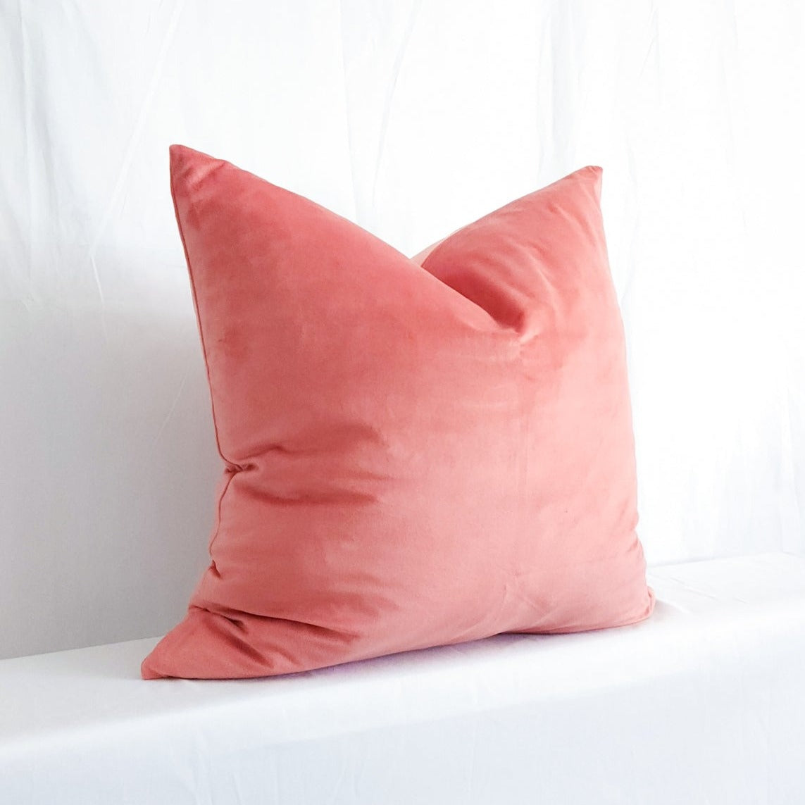 Victoria II Pink Velvet 20" Pillow Cover | Dusk & Bloom