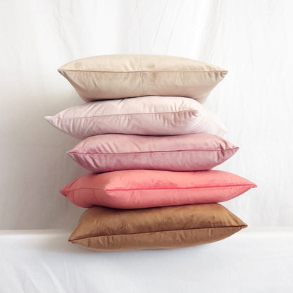 Victoria II Brown Velvet 20" Pillow Cover | Dusk & Bloom