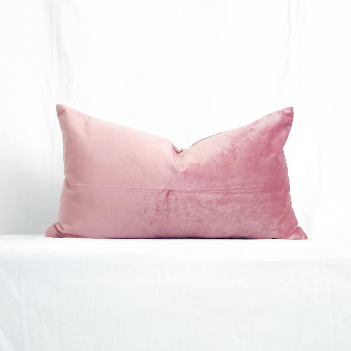 Victoria II Mauve Velvet Lumbar Pillow Cover | Dusk & Bloom