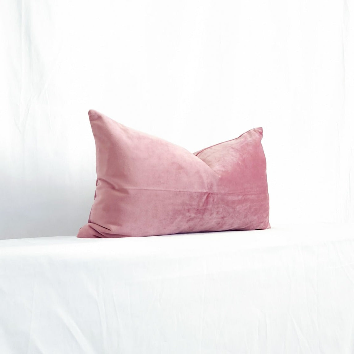 Victoria II Mauve Velvet Lumbar Pillow Cover | Dusk & Bloom