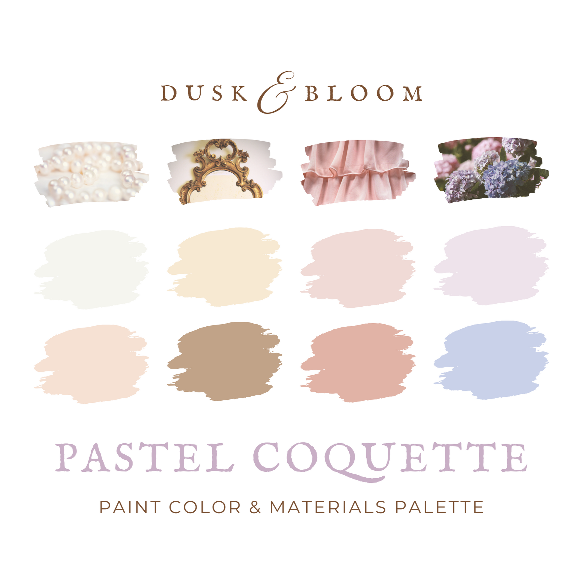 Pastel Paint Color Palette - Coquette Color Palette for Whole House In –  Dusk & Bloom