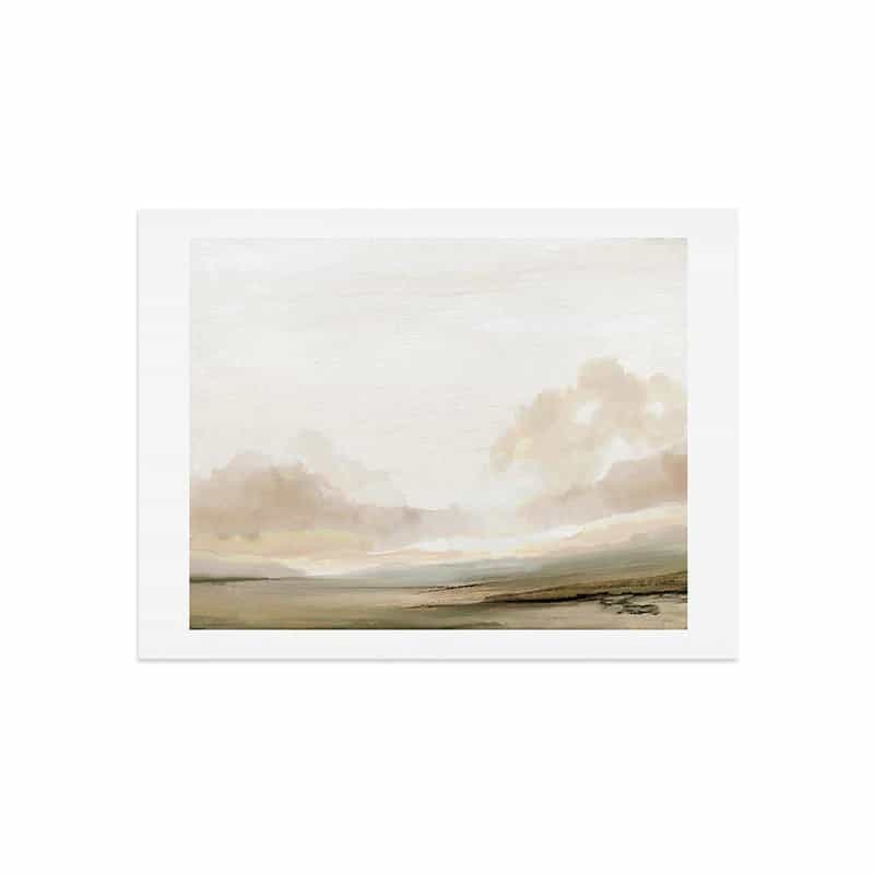Neutral Landscape Art Print - 'The South' by Dan Hobday Art | Dusk & Bloom