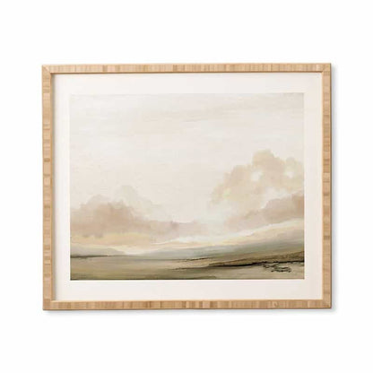 Neutral Landscape Framed Artwork | 'The South' by Dan Hobday Art | Dusk & Bloom