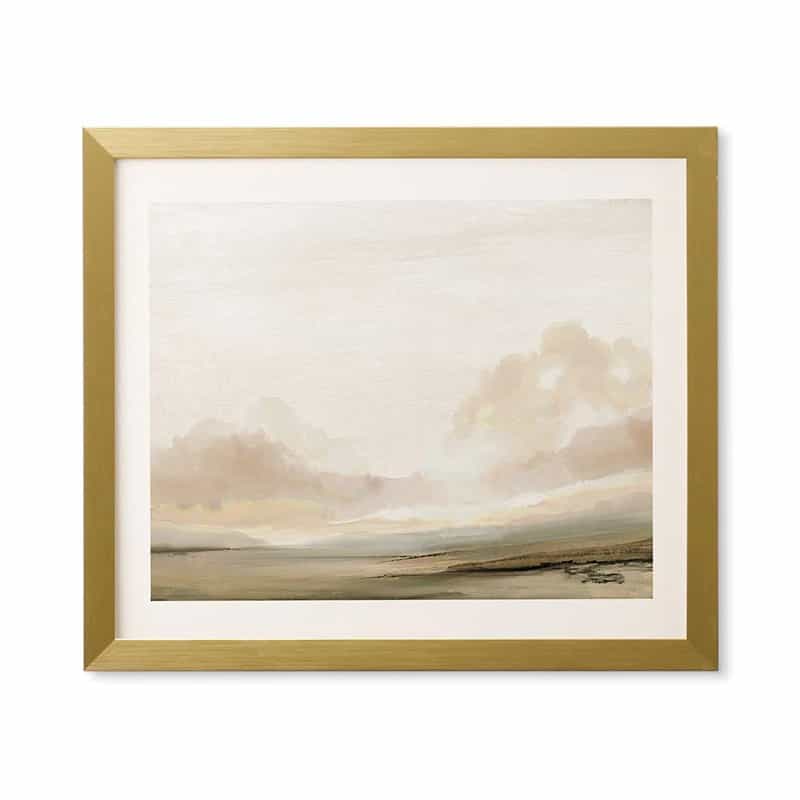 Neutral Landscape Framed Artwork | 'The South' by Dan Hobday Art | Dusk & Bloom