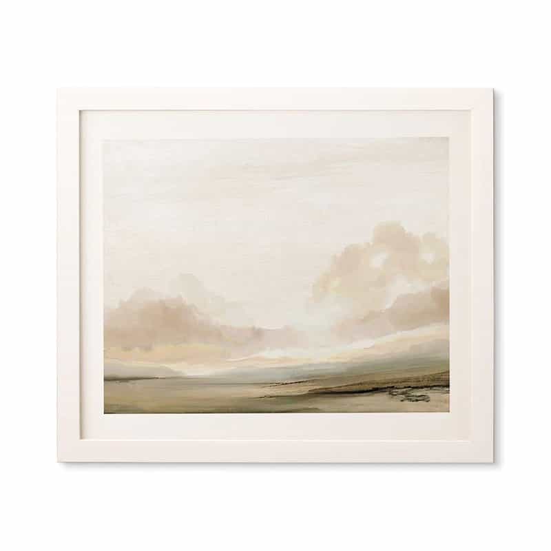 Neutral Landscape Framed Artwork | 'The South' by Dan Hobday Art | Dusk & Bloom