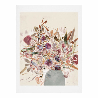 Purple Abstract Floral Art Print | 'Blooms 1' by Dan Hobday Art | Dusk & Bloom