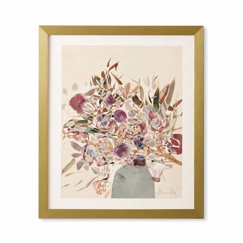 Purple Abstract Floral Framed Art - 'Blooms 1' by Dan Hobday Art | Dusk & Bloom