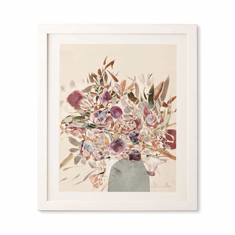 Purple Abstract Floral Framed Art - 'Blooms 1' by Dan Hobday Art | Dusk & Bloom