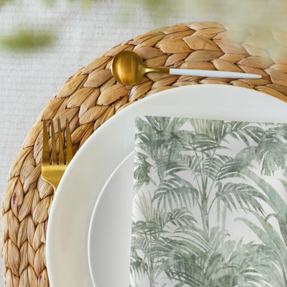 Havana Sage Green Fabric Napkins, Cloth Tropical Napkins | Dusk & Bloom