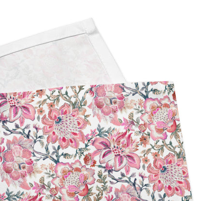 Indira Pink Floral Cloth Napkins, Boho Napkins | Dusk & Bloom
