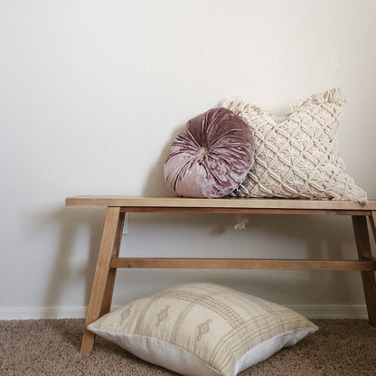 Trish Lilac & Ivory Glam Boho Chic Pillow Cover Combo | Dusk & Bloom