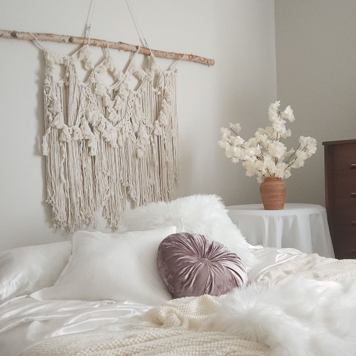 Wynter Lilac & White Glam Pillow Cover Combo | Dusk & Bloom