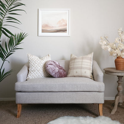 Trish Lilac & Ivory Glam Boho Chic Pillow Cover Combo | Dusk & Bloom
