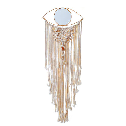 Iris Boho Eye Mirrored Macrame Wall Hanging / Tapestry | Dusk & Bloom