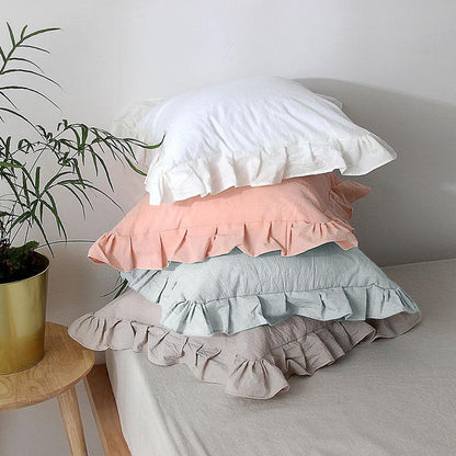 Sarah Sage Green Ruffle Pillow Cover | Dusk & Bloom