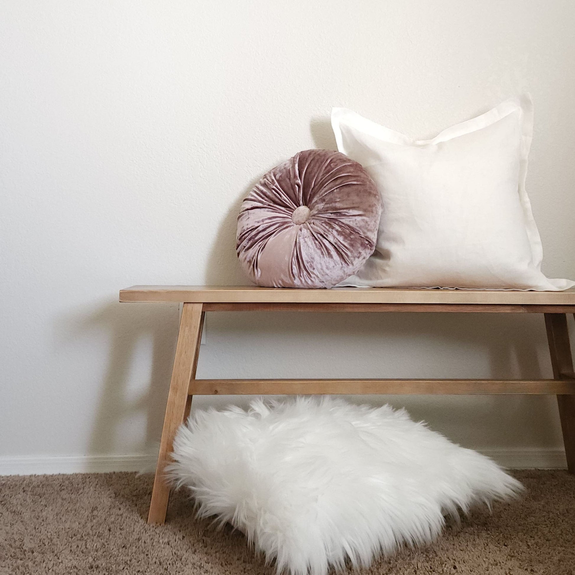 Wynter Lilac & White Glam Pillow Cover Combo | Dusk & Bloom