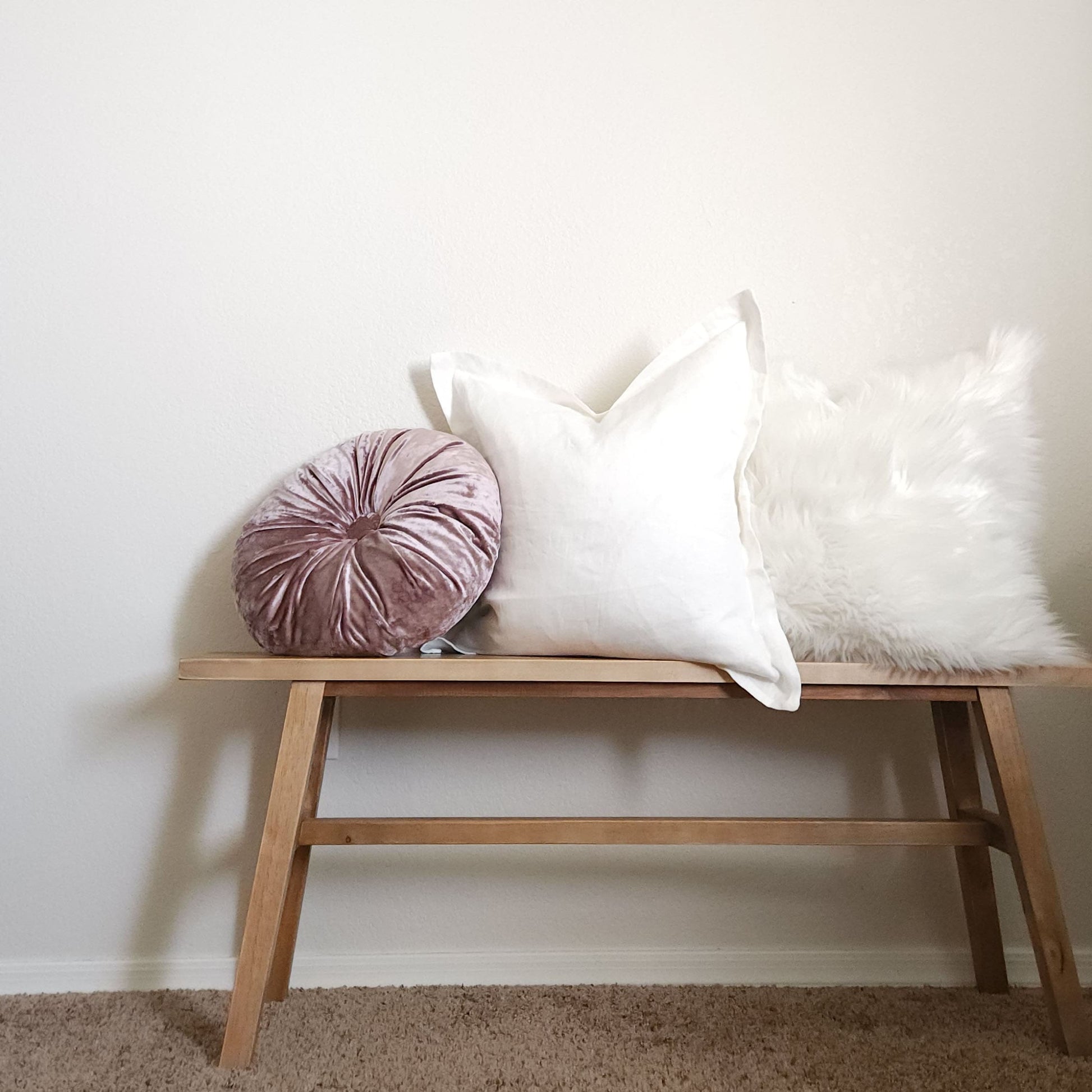 Wynter Lilac & White Glam Pillow Cover Combo | Dusk & Bloom