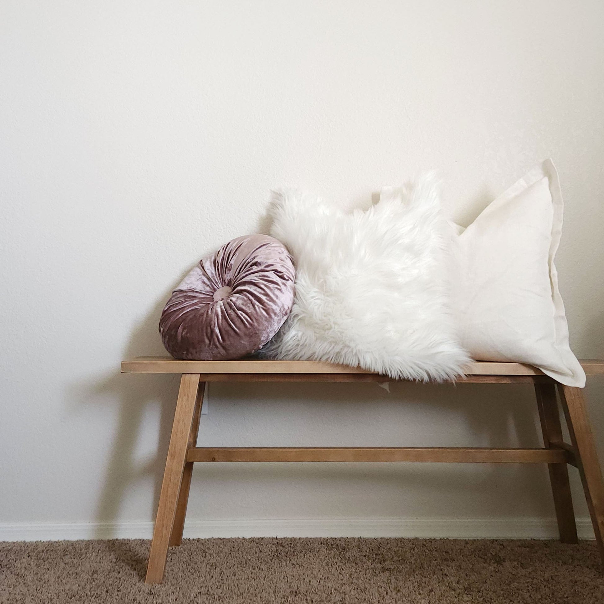 Wynter Lilac & White Glam Pillow Cover Combo | Dusk & Bloom