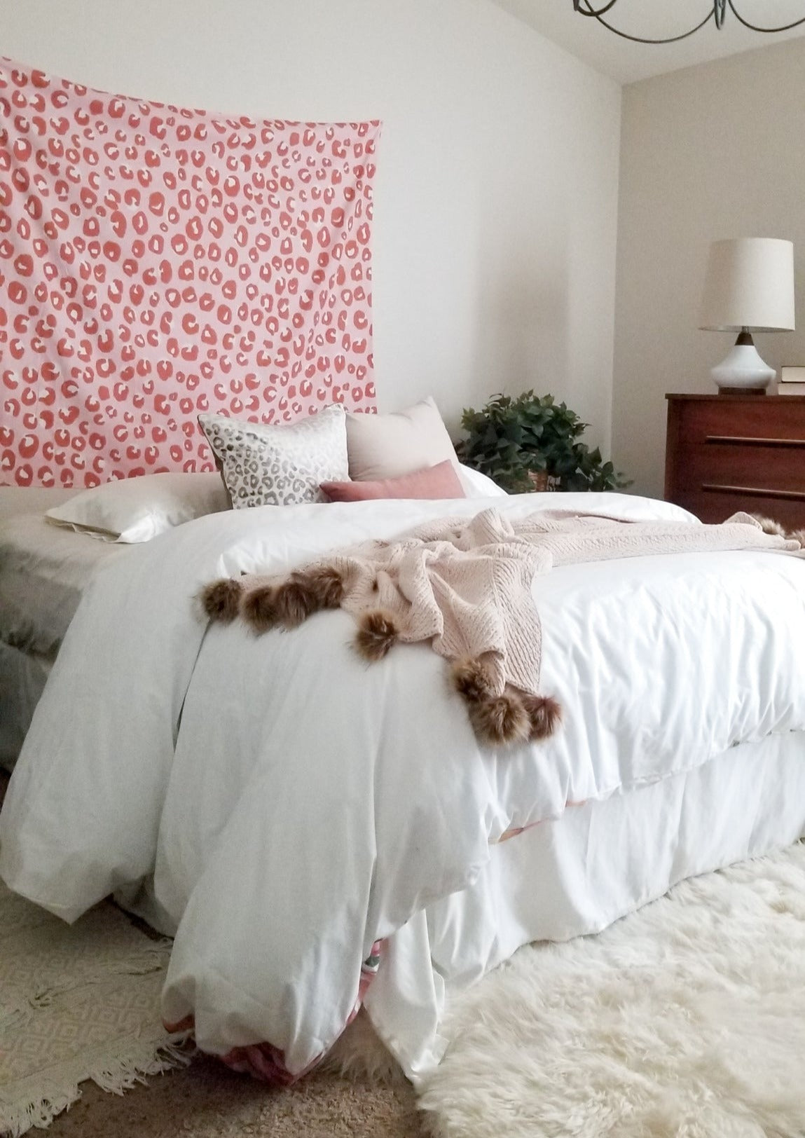 Pink 'Animal Skin 5B' Wall Tapestry by Schatzi Brown | Dusk & Bloom