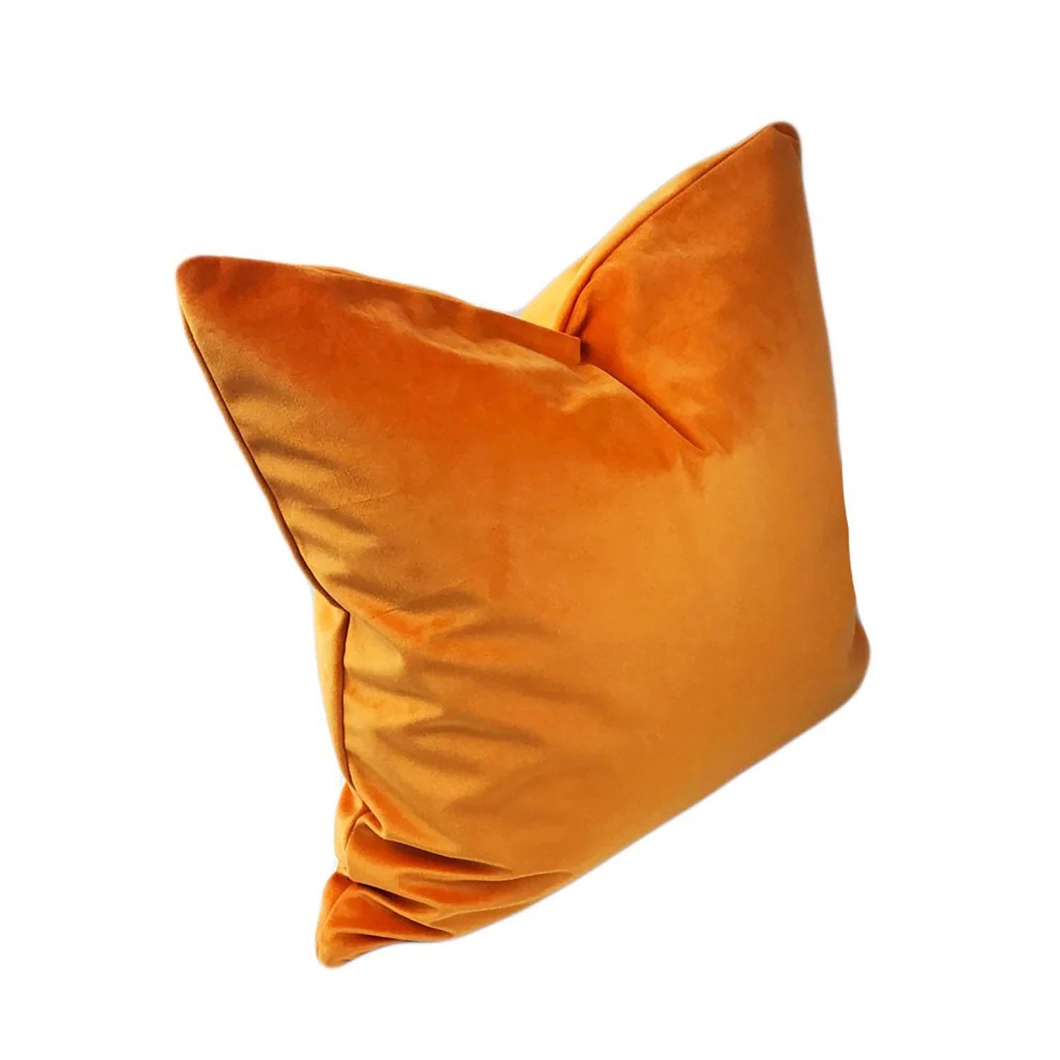 Victoria II Sunset Orange Velvet Pillow Cover | Dusk & Bloom