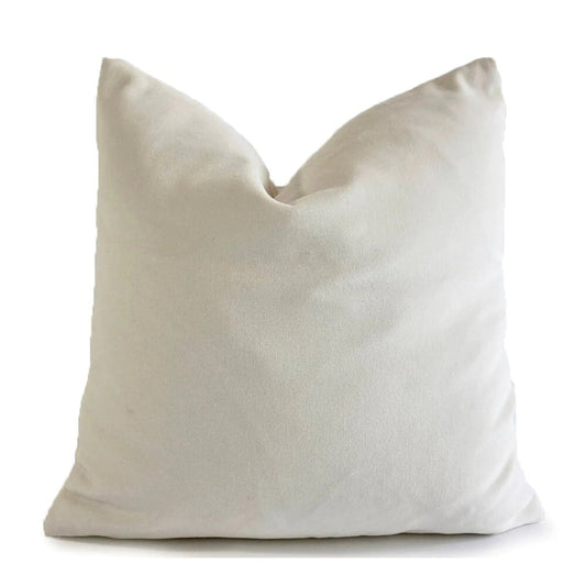 Victoria II White Velvet Pillow Cover | Dusk & Bloom