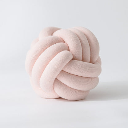 Cici Pale Pink Knot Pillow (12", Handmade) | Dusk & Bloom