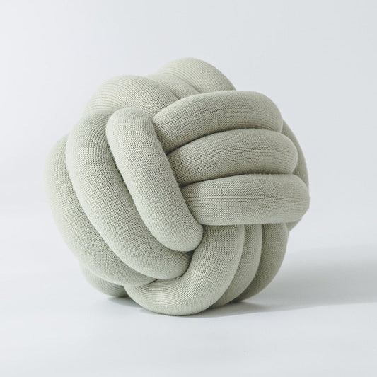 Cici Sage Green Knot Pillow (12", Handmade) | Dusk & Bloom